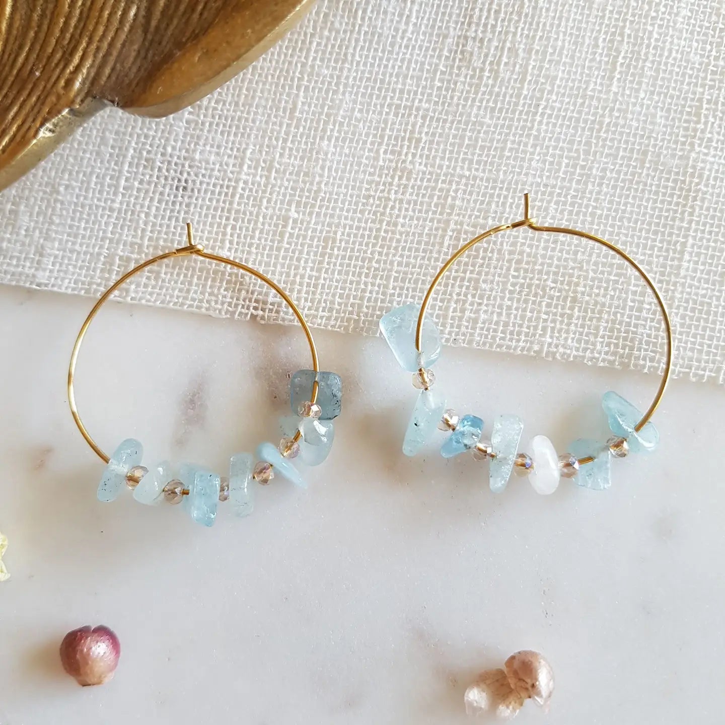 Auréa Turquoise Hoops